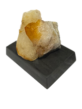 Load image into Gallery viewer, Citrine Cluster on Wood Base- Heat Treated
