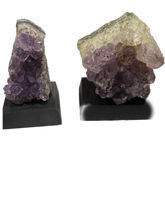 Load image into Gallery viewer, Amethyst Cluster on Wood Base
