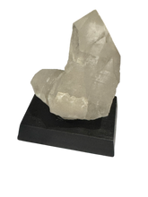 Load image into Gallery viewer, Clear Quartz Cluster on Wood Base
