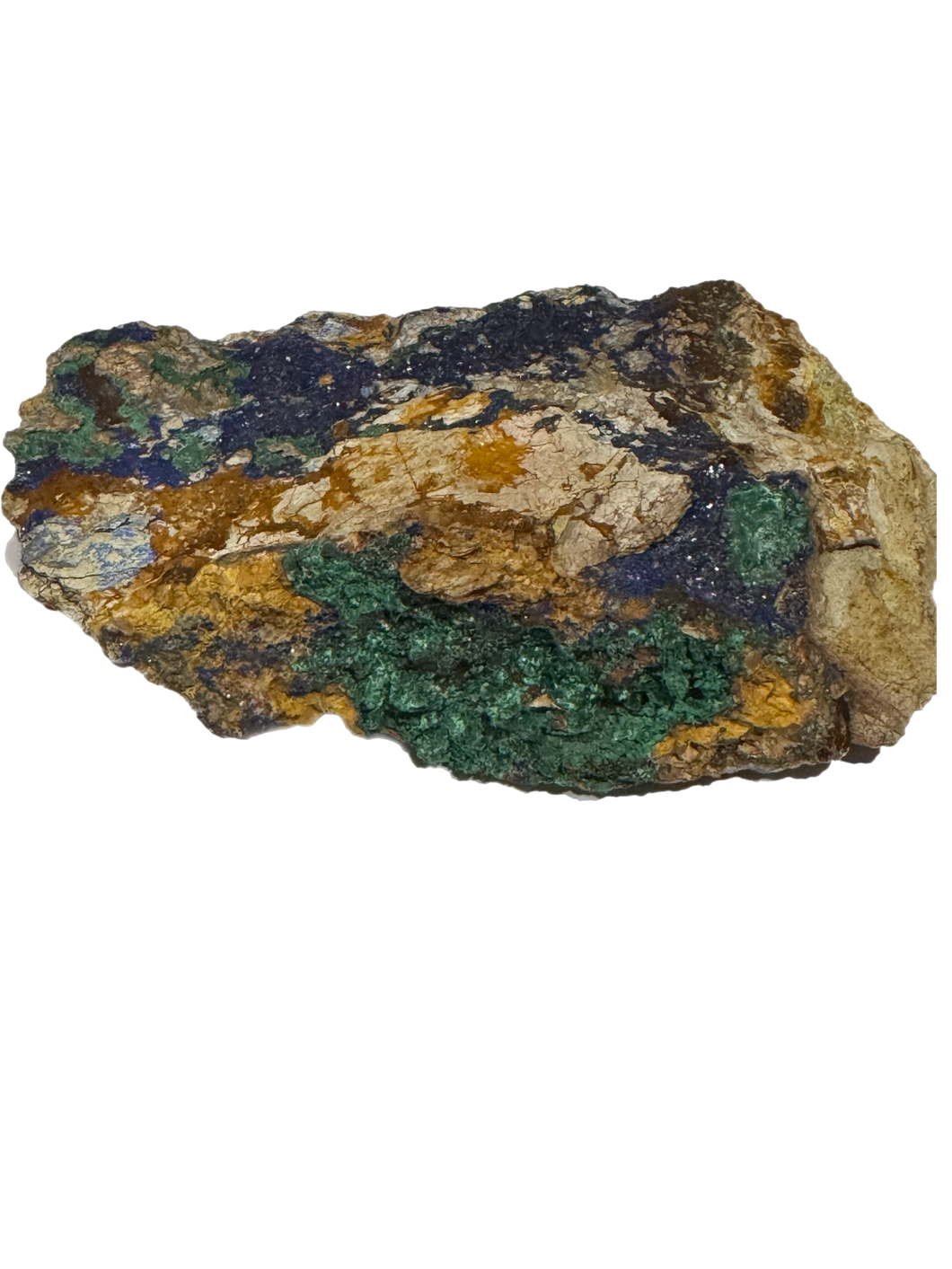 Azurite and Malachite Cluster
