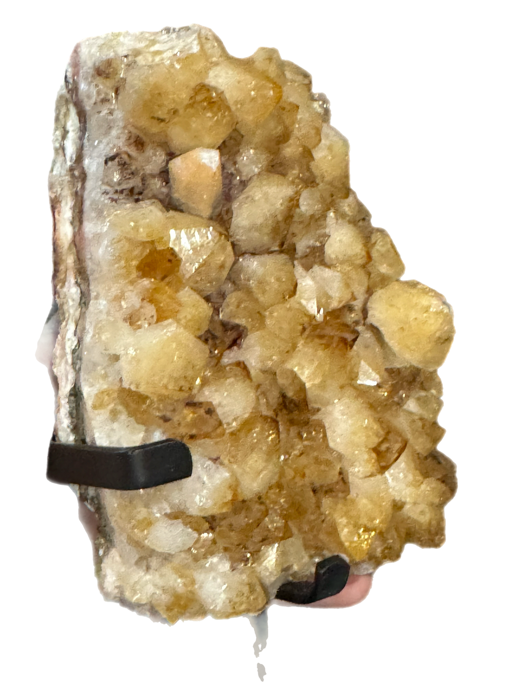 Citrine Cluster on Stand (heat treated)