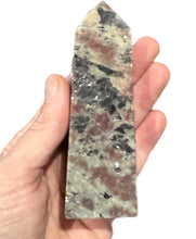Load image into Gallery viewer, Pink Aventurine and Larvakite Towers
