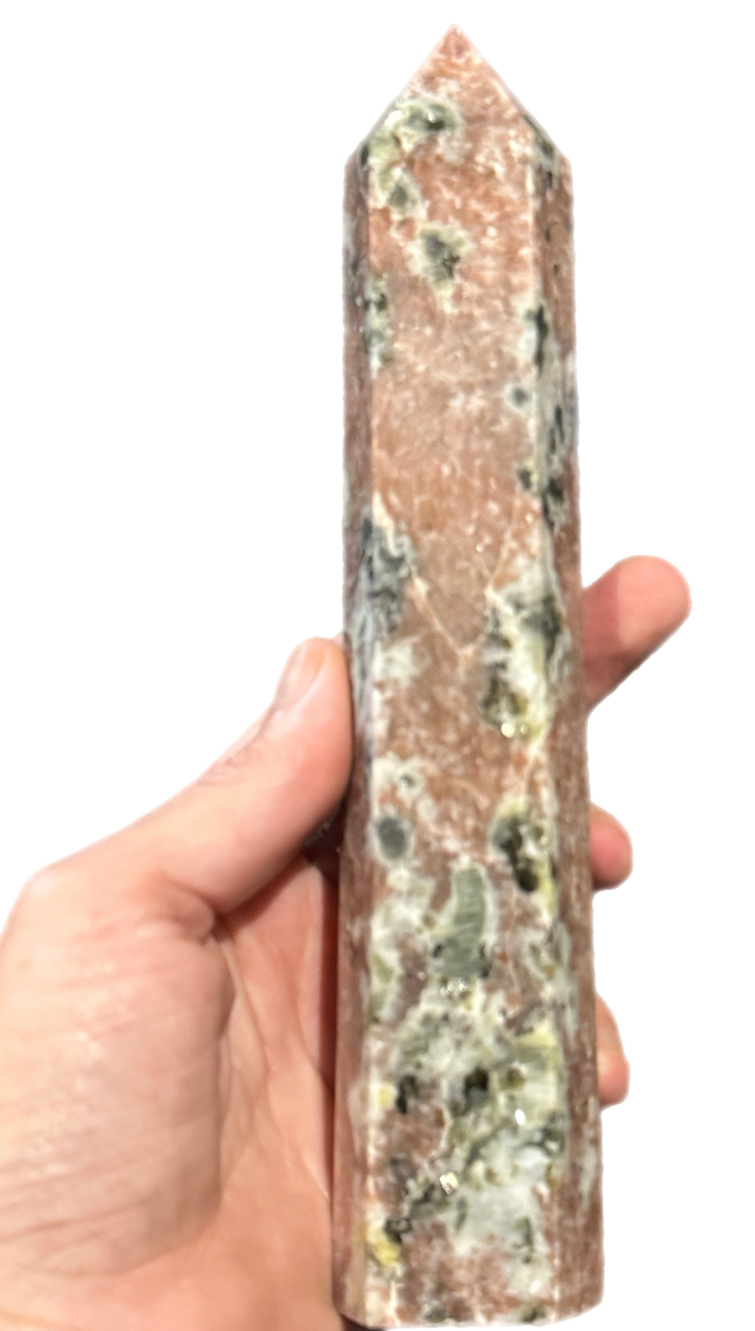 Pink Aventurine and Larvakite Towers