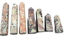 Load image into Gallery viewer, Pink Aventurine and Larvakite Towers
