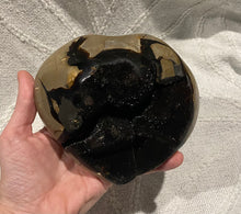 Load image into Gallery viewer, Black Septarian Heart
