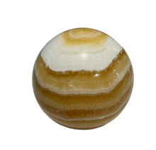 Load image into Gallery viewer, Orange Banded Calcite Sphere
