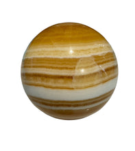 Load image into Gallery viewer, Orange Banded Calcite Sphere
