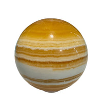 Load image into Gallery viewer, Orange Banded Calcite Sphere
