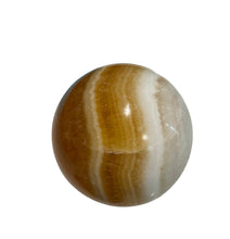 Load image into Gallery viewer, Orange Banded Calcite Sphere
