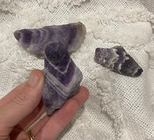 Load image into Gallery viewer, Chevron Amethyst Raw Stones
