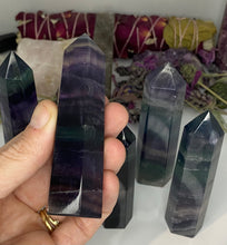 Load image into Gallery viewer, Rainbow Fluorite Towers

