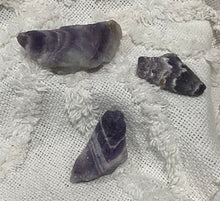 Load image into Gallery viewer, Chevron Amethyst Raw Stones
