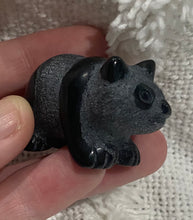 Load image into Gallery viewer, Obsidian Panda Carving
