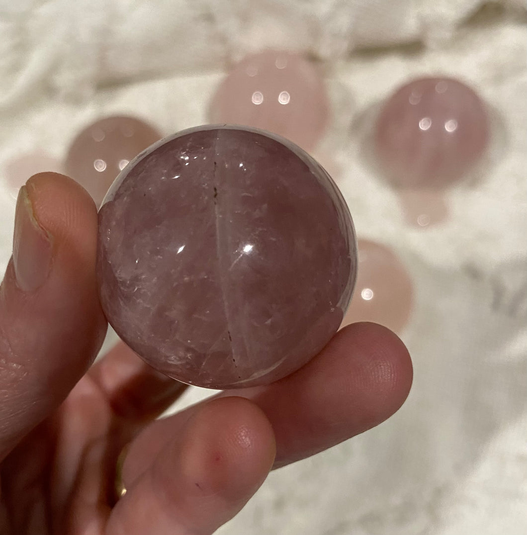 Rose Quartz Spheres