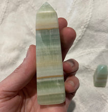 Load image into Gallery viewer, Pistachio Calcite Tower
