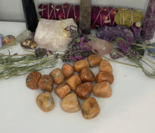 Load image into Gallery viewer, Orange Orchid Calcite Tumble
