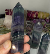 Load image into Gallery viewer, Rainbow Fluorite Towers
