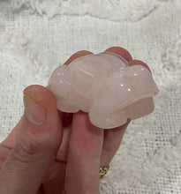 Load image into Gallery viewer, Rose Quartz frog
