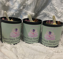 Load image into Gallery viewer, Limited Edition- Green Onyx Tower Candle
