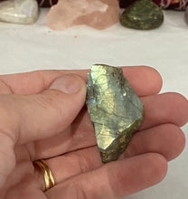 Load image into Gallery viewer, Labradorite Natural Piece- Half Polished
