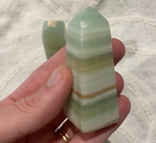 Load image into Gallery viewer, Pistachio Calcite Tower
