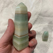 Load image into Gallery viewer, Pistachio Calcite Tower
