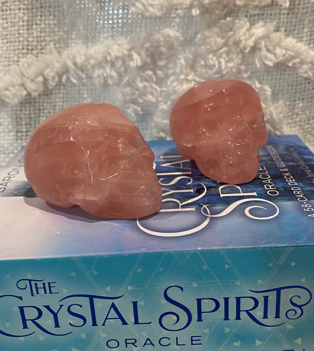 Rose Quartz Skull