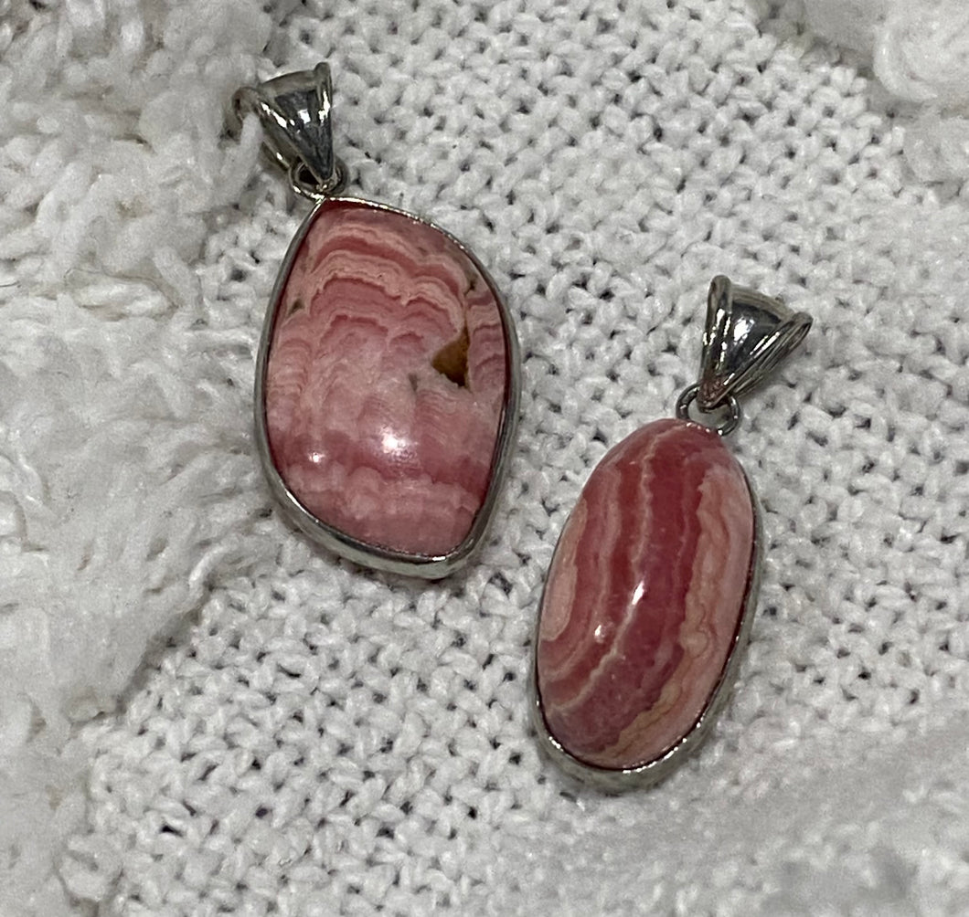 Rhodochrosite Pendants