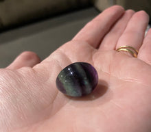 Load image into Gallery viewer, Rainbow Fluorite Egg AA Quality
