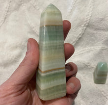 Load image into Gallery viewer, Pistachio Calcite Tower
