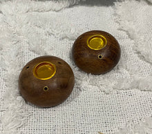 Load image into Gallery viewer, Incense &amp; Cone Holder Wooden BABY ROUND plain
