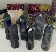 Load image into Gallery viewer, Rainbow Fluorite Towers

