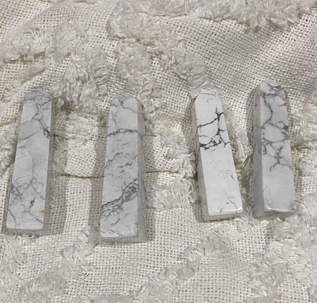 Howlite Obelisks