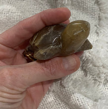 Load image into Gallery viewer, Translucent Moss Agate Turtle Carving
