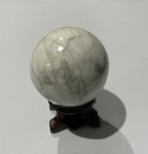Load image into Gallery viewer, White Howlite Sphere 40mm
